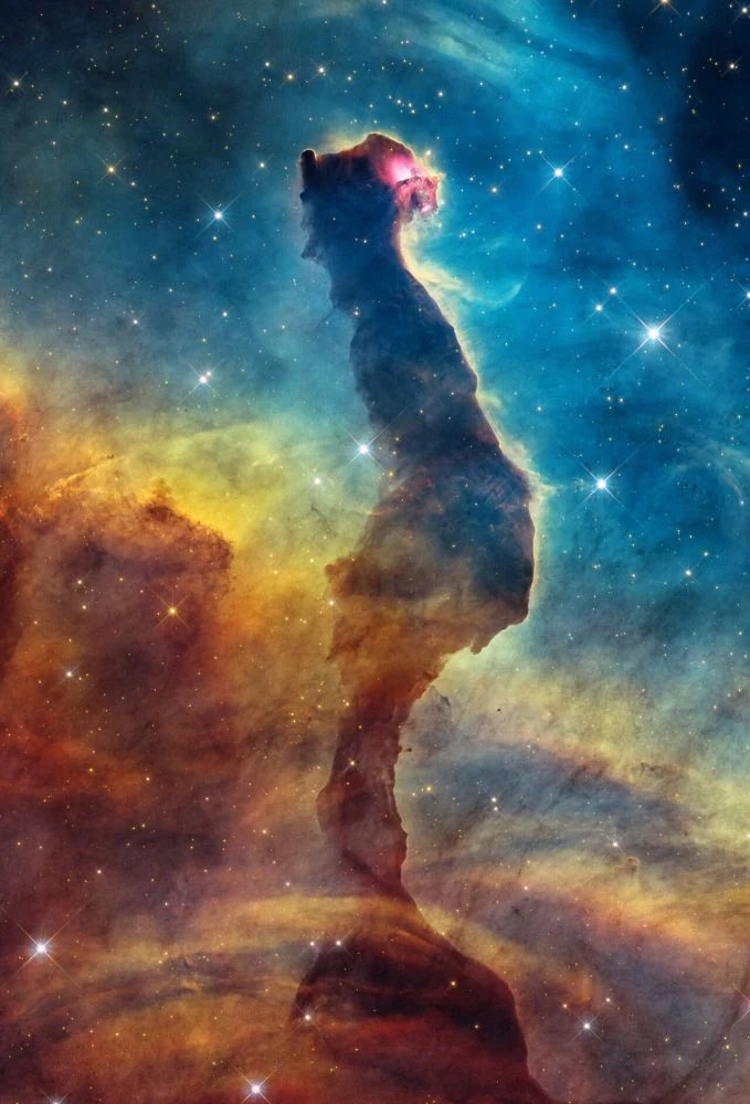 Examining the Cat's Head Nebula with the Hubble and JWST